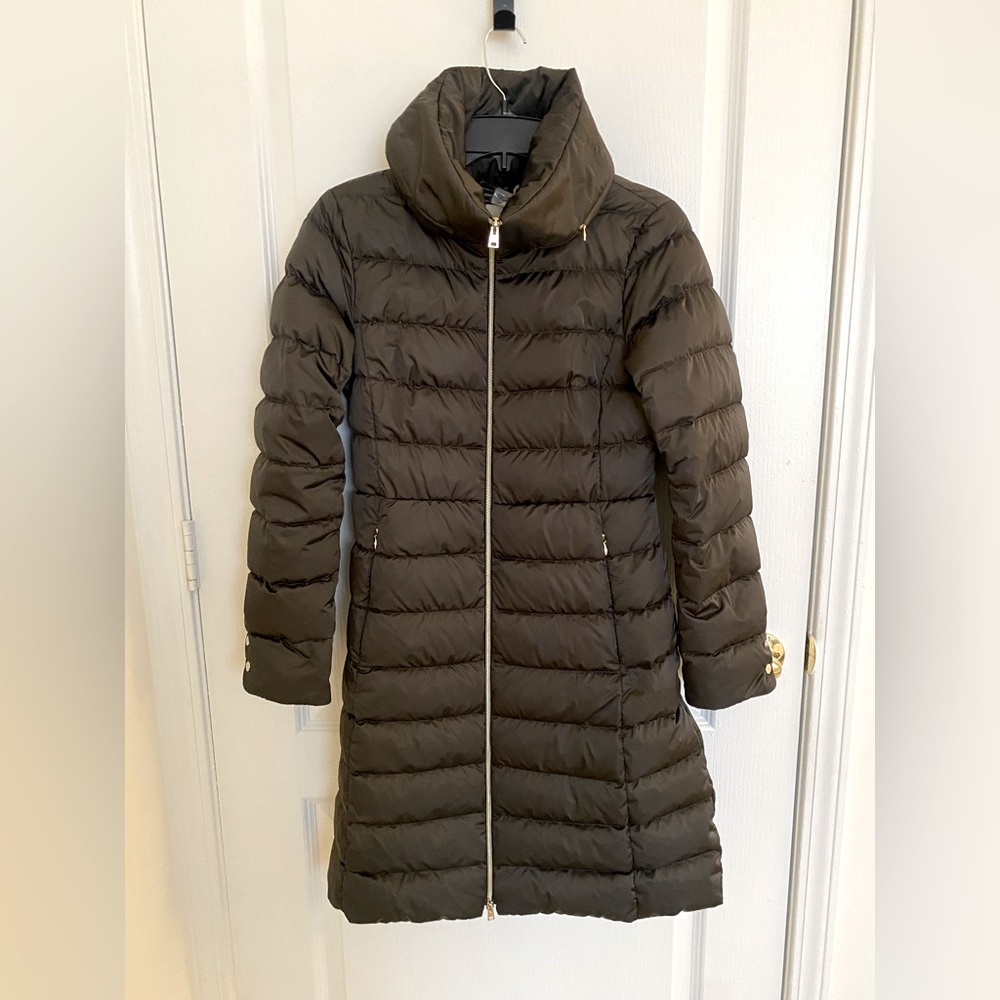 Herno Women’s Polar Tech-Down Filled Puffer Coat- Brown-Size S 4/6-NWT